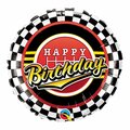 Ss Collectibles 18 in. Happy Birthday Checkered Pattern Flat Foil Balloon SS3581792
